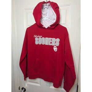 NCAA Champion Oklahoma Sooners Men's Size Medium Pullover Hoodie Red Jacket